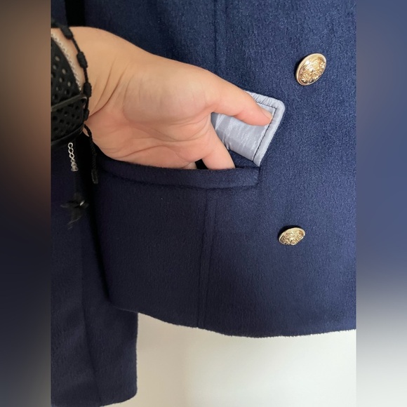 Anthropologie Maeve Twofer Hoodie Peacoat - Picture 10 of 14